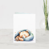 Wir können frühzeitig warten niedliche Teddy Bear  Einladung (Rückseite)