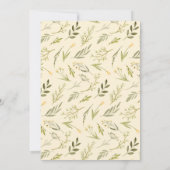 Wir können frühzeitig warten! Teddy Bear Baby Dusc Einladung (Rückseite)