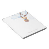 Wir können frühzeitig warten! Teddy Bear in Hot Ai Notizblock (angewinkelt)