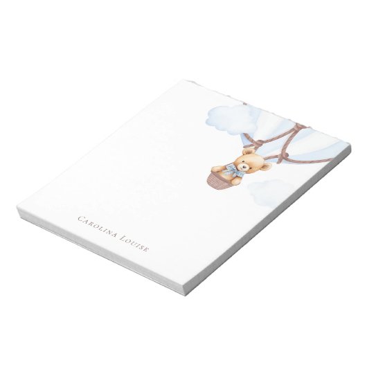 Wir können frühzeitig warten! Teddy Bear in Hot Ai Notizblock (Rotiert)