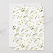 Wir können frühzeitig warten! Teddy Bear Yellow Ba Einladung (Rückseite)