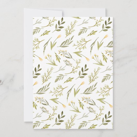 Wir können frühzeitig warten! Teddy Bear Yellow Ba Einladung (Rückseite)