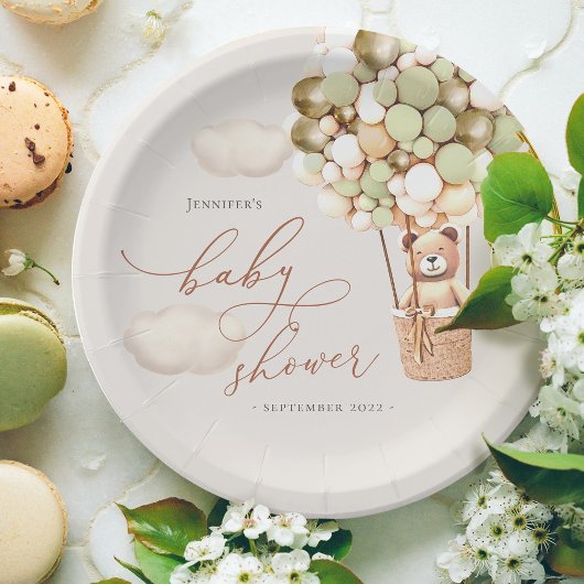 Wir können frühzeitig warten! Teller für Babydusch