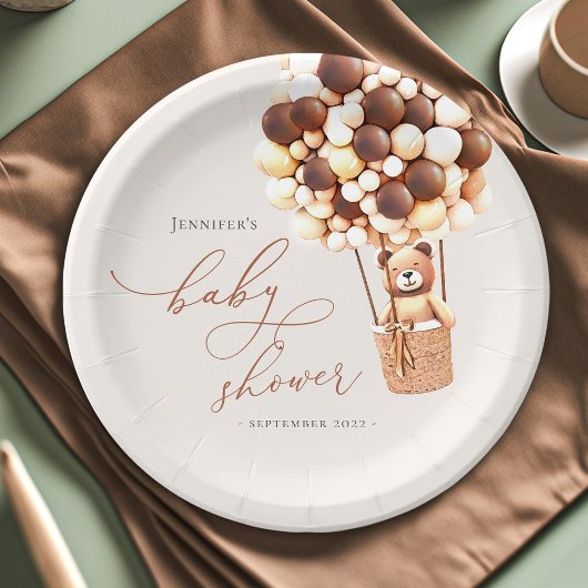 Wir können frühzeitig warten! Teller für Babydusch