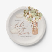 Wir können frühzeitig warten! Teller für Babydusch (Vorderseite)