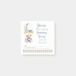 Wir können frühzeitig warten - wie viele Gummibäre Post-it Klebezettel