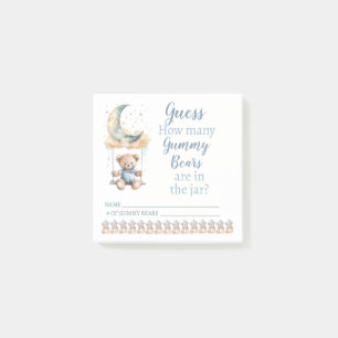 Wir können frühzeitig warten - wie viele Gummibäre Post-it Klebezettel