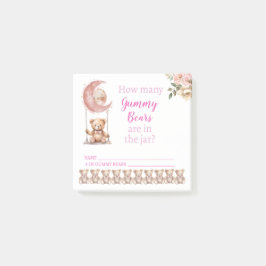 Wir können frühzeitig warten - wie viele Gummibäre Post-it Klebezettel