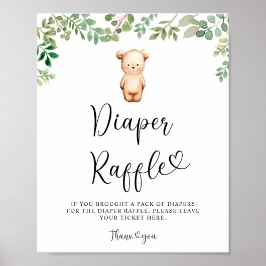 Wir können frühzeitig Windeln verlosen Poster (Vorne)