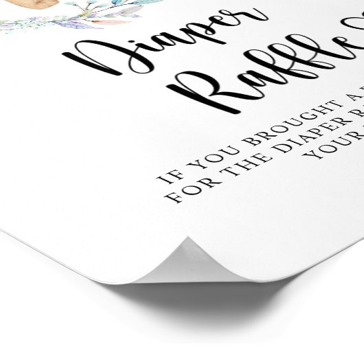 Wir können frühzeitig Windeln verlosen Poster (Ecke)