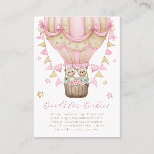 Wir können frühzeitig zwei Mädchenbücher für Babys Begleitkarte (Vorderseite)