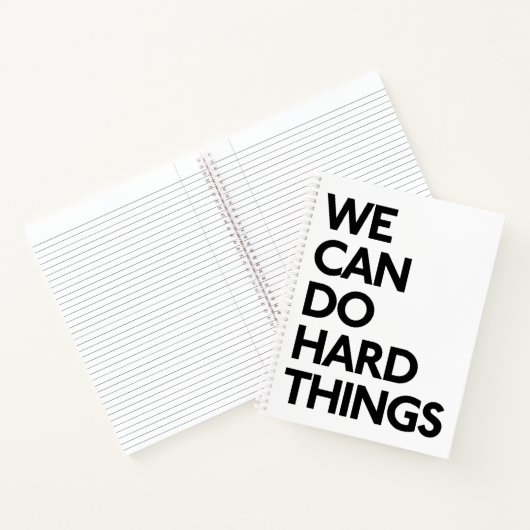 Wir können harte Dinge im Notebook machen Notizblock (Innenseite)