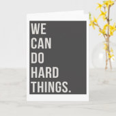 Wir können harte Dinge tun 5"x7" Karte (Gelbe Blume)
