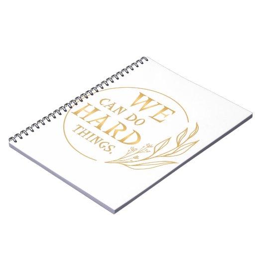 Wir können harte Dinge tun, Design 4 Notizblock (Linke Seite)