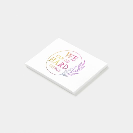 Wir können harte Dinge tun, Design 7 Post-it Klebezettel (angewinkelt)