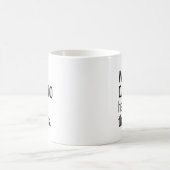 Wir können harte Dinge tun Inspiration Zitat Black Kaffeetasse (Mittel)