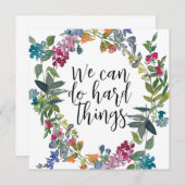 Wir können harte Dinge tun, inspirierende Kurskart (Vorne/Hinten)