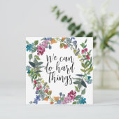 Wir können harte Dinge tun, inspirierende Kurskart (Stehend Vorderseite)