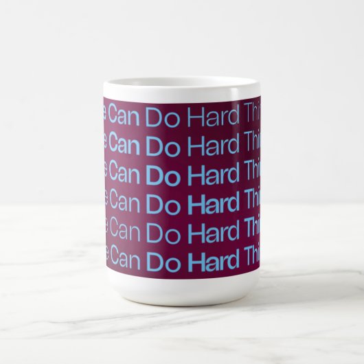 Wir können harte Dinge tun Podcast-Tasse Kaffeetasse (Mittel)