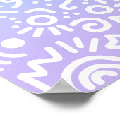 Wir können harte Dinge tun Regenbogendoodles Poste Poster (Ecke)