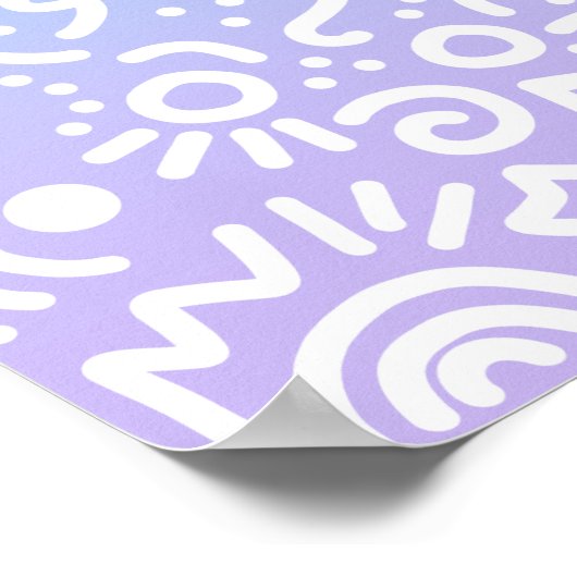 Wir können harte Dinge tun Regenbogendoodles Poste Poster (Ecke)