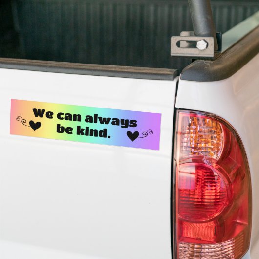 Wir können immer ein netter Regenbogen-Autoaufkleb Autoaufkleber (Auf Lkw)