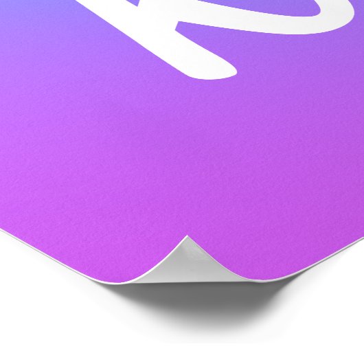 "Wir können immer freundlich sein" Poster (Ecke)