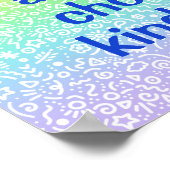 Wir können immer Kindheit Rainbow Poster wählen (Ecke)