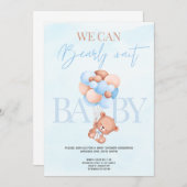 Wir können kaum noch warten Baby Dusche Einladung (Vorne/Hinten)