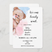 Wir können kaum noch warten, bis die Party Einladu Einladung (Vorne/Hinten)