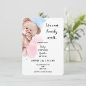 Wir können kaum noch warten, bis die Party Einladu Einladung (Stehend Vorderseite)