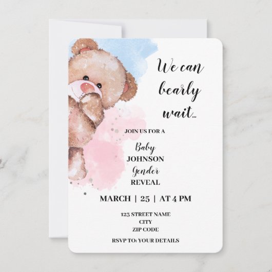 Wir können kaum noch warten, bis die Party Einladu Einladung (Vorderseite)