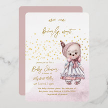 Wir können kaum warten Baby Girl Shower