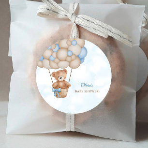 Wir Können Kaum Warten Baby Shower Runder Aufkleber
