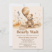 Wir können kaum warten Dreamy Baby Dusche Einladun Einladung (Vorderseite)