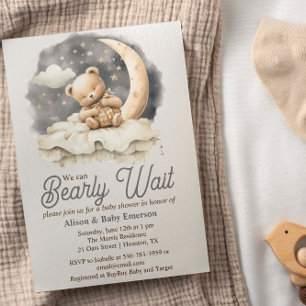 "Wir können kaum warten" Einladung der Baby-Dusche