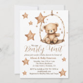 "Wir können kaum warten" Einladung zur Kinderdusch (Vorderseite)