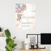 Wir können kaum warten Geschlecht Enthüllung Willk Poster (Heimbüro)