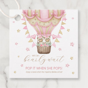 Wir können kaum warten Zwilling Mädchen Pop It Wen Geschenkanhänger