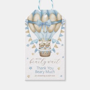 Wir können kaum warten Zwillingsjunge Danke Geschenkanhänger