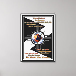 Wir können kein Geld essen! Canvas Print Leinwanddruck