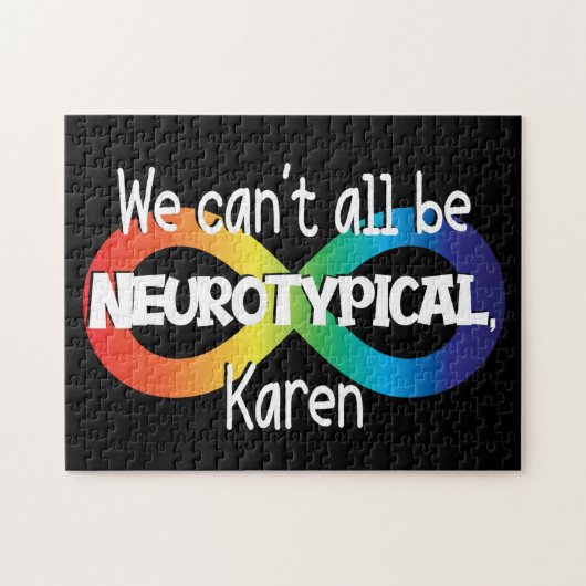 Wir können nicht alle Neurotypischer Karen Funny M Puzzle (Horizontal)