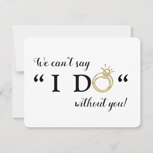 Wir können nicht sagen, dass ich ohne dich tue | W Einladung (Vorderseite)