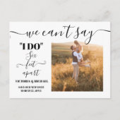 Wir können nicht sagen, dass ich Save the Date zwe Postkarte (Vorderseite)