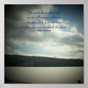 Wir können nie Hoch wir… Zitat-Plakat Poster