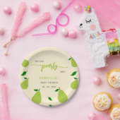 Wir können Pear Wait Birne Baby Dusche warten Pappteller (Party)