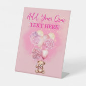 Wir können schon abwarten, Ihren eigenen Text hinz Sockelschild (Vorderseite)