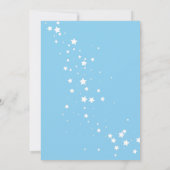 Wir können schon Angel Teddy Bear Blue warten Einladung (Rückseite)