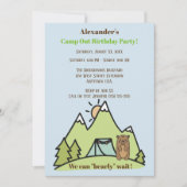 Wir können schon frühzeitig auf Blue Camp abwarten Einladung (Vorderseite)