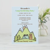 Wir können schon frühzeitig auf Blue Camp abwarten Einladung (Stehend Vorderseite)